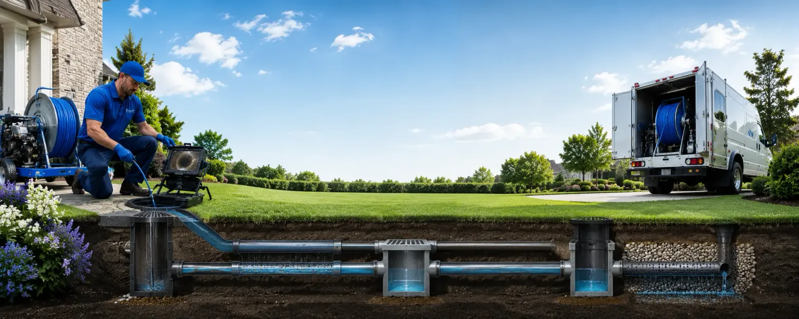 Outdoor drain cleaning information for Huntingdon, TN